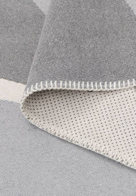 Безворсовый ковер из хлопка ARN 09 Grey White