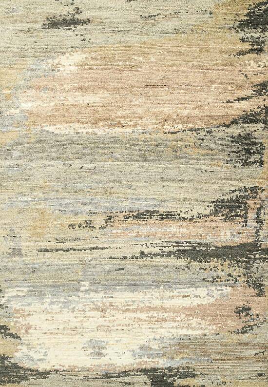 Ковер ручной работы 5/16 RE-1346-Natural White/Medium Taupe