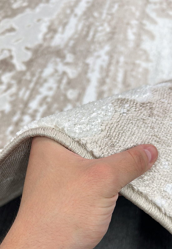 Недорогой современный ковер F173-Light Beige