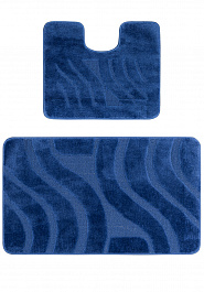 дизайн комплекта ковриков для ванной Confetti Bath Maximus Symphony 2582 Dark Blue BQ