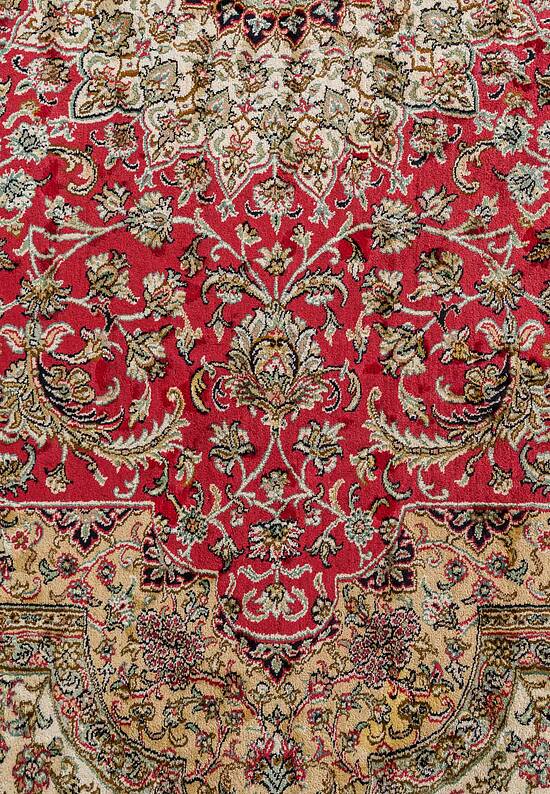 Шелковый ковер ручной работы 474874 Red