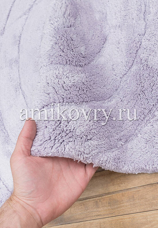 Сиреневый комплект ковриков для ванной комнаты и туалета Waves-Lilac