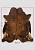 Натуральная шкура коровы Полосы коричнево-чёрные LN019-Beige 972