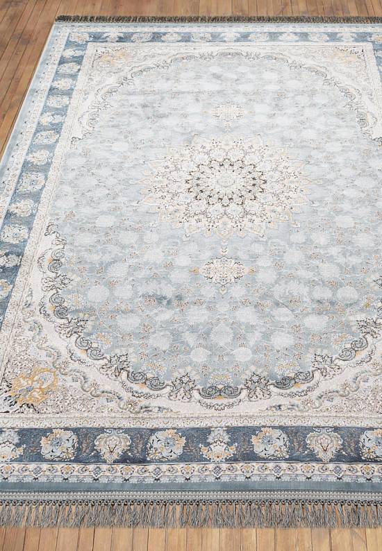Иранский высокоплотный ковер G253-Pale-Blue