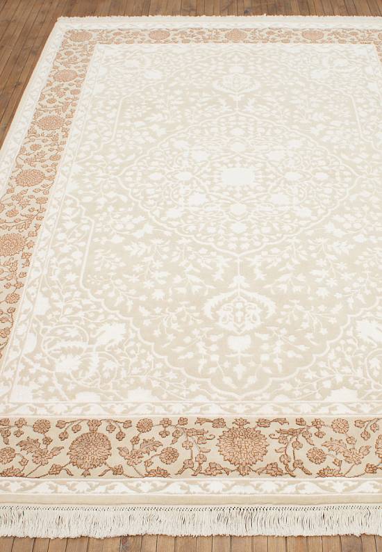 Роскошный ковер ручной работы Mohini-Ivory/Brown