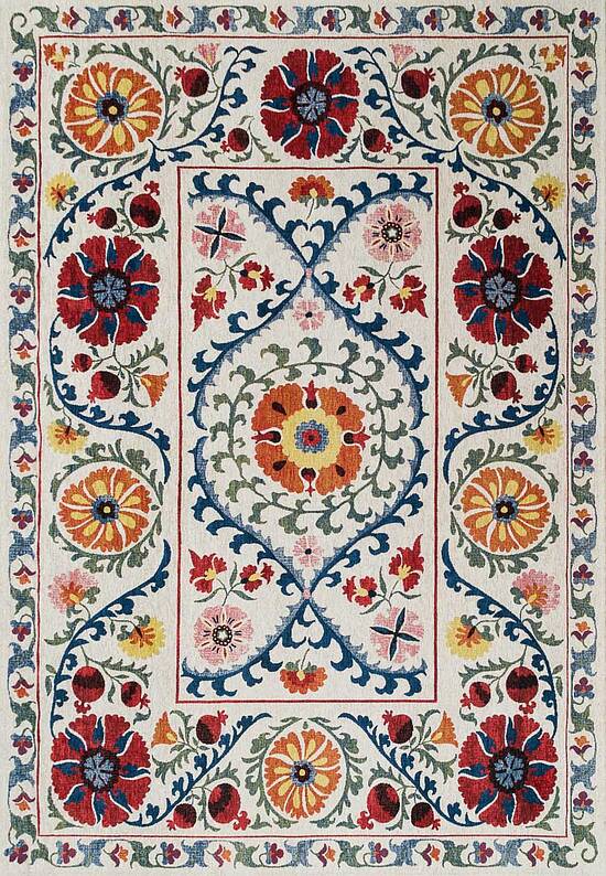 Винтажный безворсовый ковер LM6079-L390