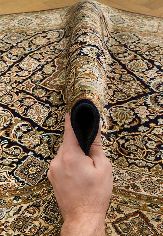 Шелковый ковер ручной работы IIST-GIJ5KK29K Kashan Blue