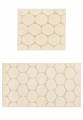 Комплект ковриков для ванной Confetti Bath Cotton Uni 17723 1640 Naturel-Ecru