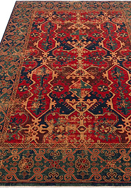 ковер в перспективе Kadim KDM 01 Navy Red