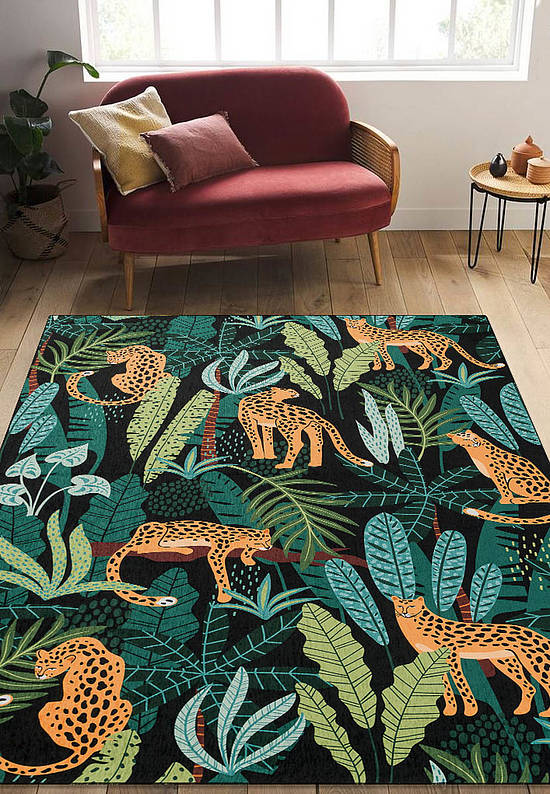 Безворсовый ковер для подростка Leopard