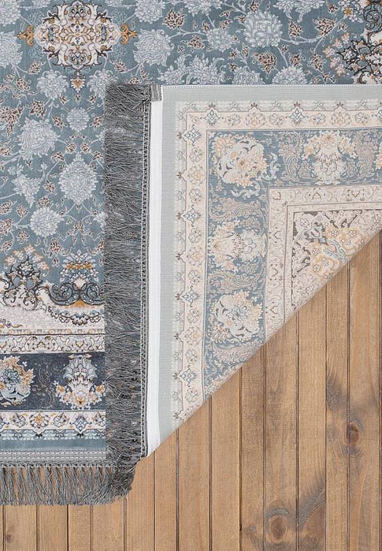 Иранский высокоплотный ковер G253-Pale-Blue