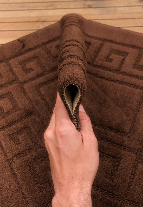 Коричневый коврик для ванной и туалета Ethnic 2518 Brown