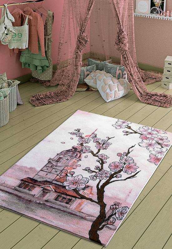 Детский ковер с ворсом Maidens Tower 01 Pink