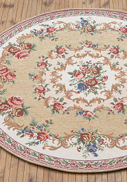 гобелен в перспективе Renaissance 018-beige круг