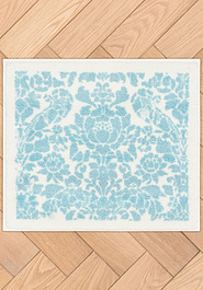 дизайн коврика для ванной Confetti Bath Bella Stencil 01 Ancient Blue