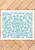 Голубой коврик для ванной Stencil 01 Ancient Blue