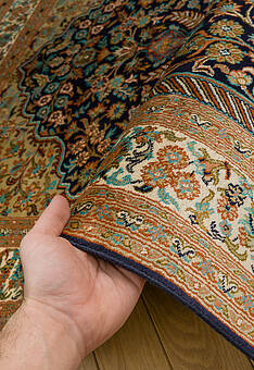 фактура ковра Cashmir IIST-GIKZN7Z7C Kashan Blue