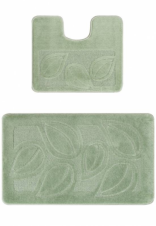 Комплект ковриков для ванной и туалета Flora 2542 Almond BQ