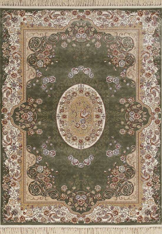 Высокоплотный ковер из вискозы 2M017-Green