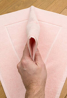 фактура коврика для ванной Aura Light Rose квадрат