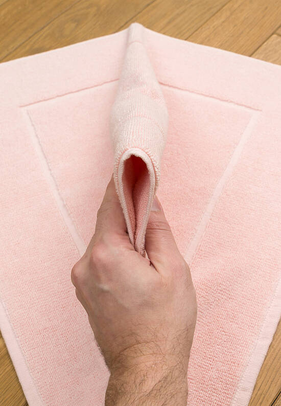 Розовый коврик для ванной из хлопка Light Rose