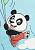Детский ковер с ворсом Flying Panda 01 Blue