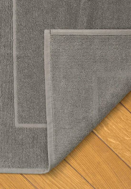 Серый коврик для ванной из хлопка Light Grey