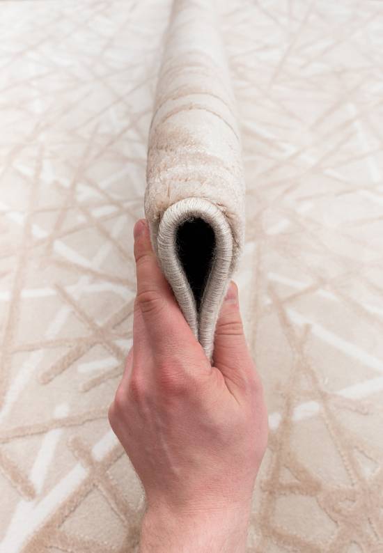 Турецкий абстрактный ковер 2727 Beige