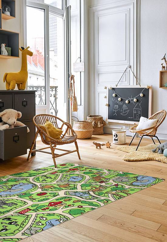 Детский игровой коврик с дорогой Zoo goriz-G4