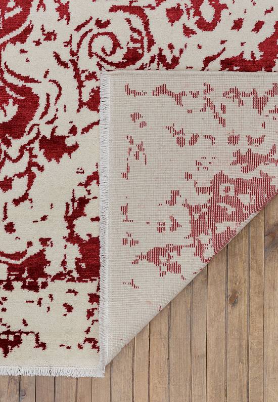 Винтажный турецкий ковер 467-Optical Red
