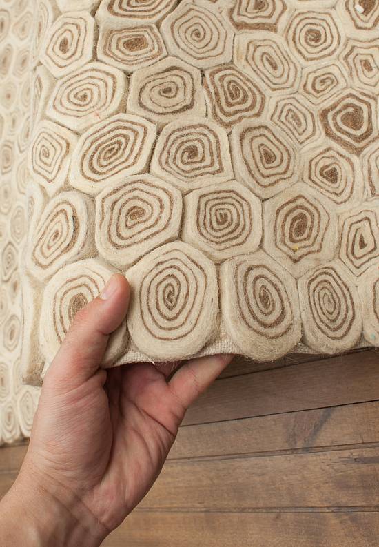 Ковер ручной работы с рельефом Chakri/Glued, Sewn-Ivory Brown