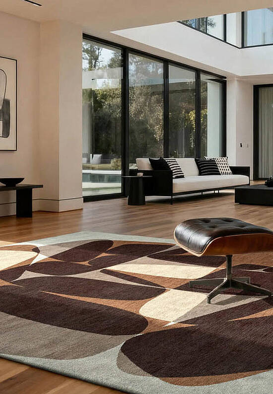 Дизайнерский ковер из шенилла LC6254-L445 outdoor