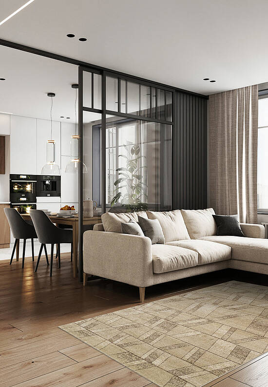 Недорогой синтетический ковер 1167-18455