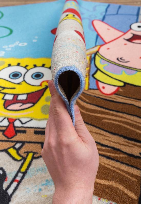 Детский ковер с ворсом Sponge Bob Friendship-01 Turquoise
