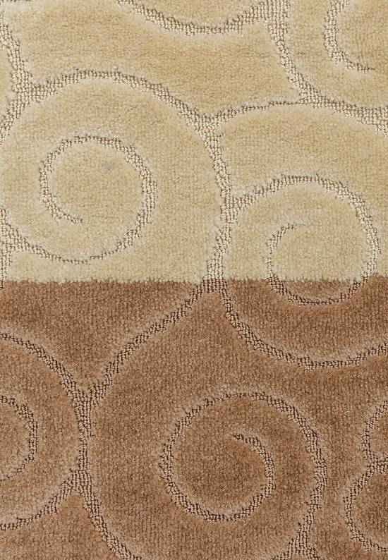 Бежево-коричневый комплект ковриков для ванной и туалета Sile 2546 Light Brown PS