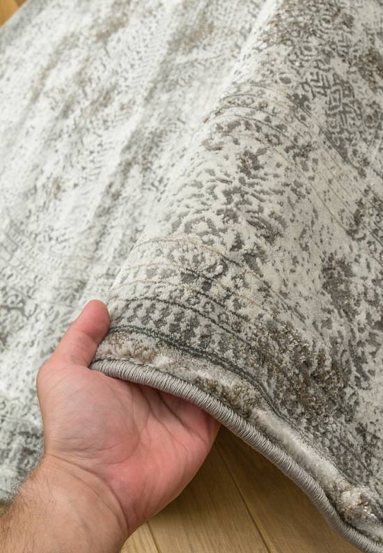 Синтетический бюджетный ковер F239-Gray-Beige