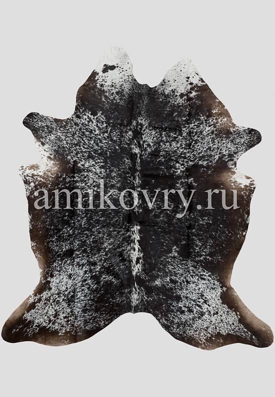 Натуральная шкура коровы Соль/перец чёрно-белая 141
