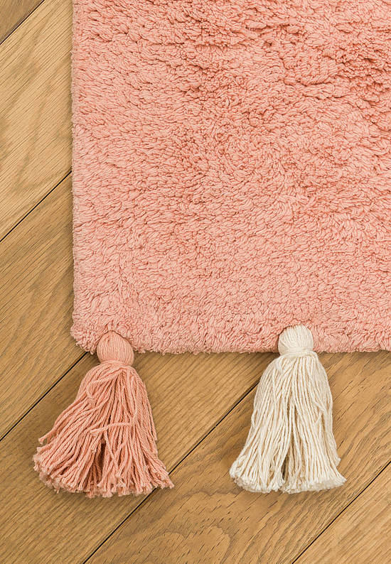 Современный хлопковый ковер Colorful Pink