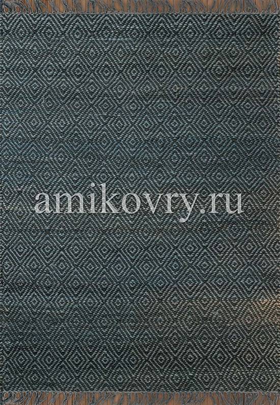 Двусторонняя циновка ручной работы из Индии VC 03 Navy