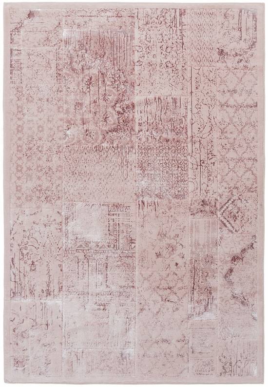Турецкий ковер из хлопка и вискозы Patchwork Pembe
