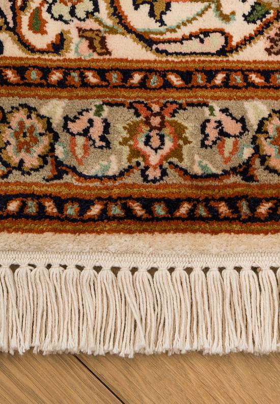 Шелковый ковер ручной работы 234792-Shah Abas beige/beige