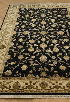 ковер в перспективе по ворсу Kashan gold 10/10 CH-102-Black/Ivory