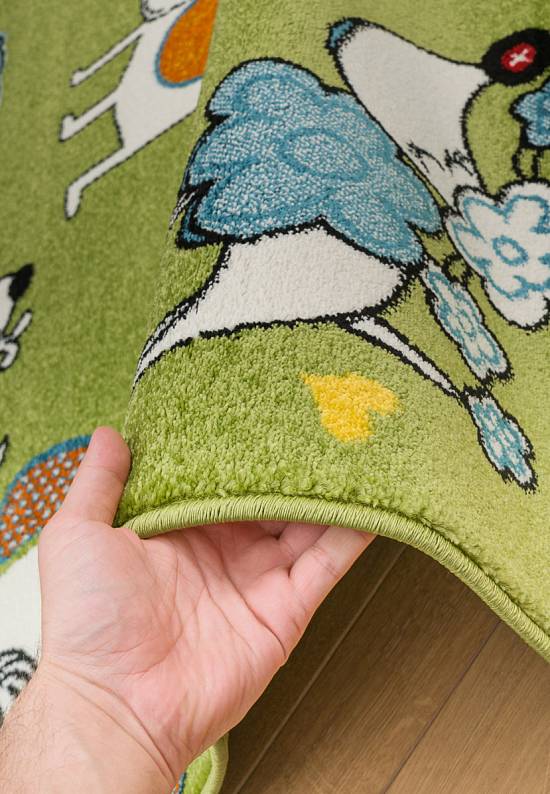 Недорогой синтетический ковер 2897-Green