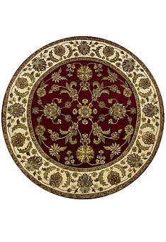 Ковер ручной работы Kashan gold 10/10 CH-11-Red/Ivory круг