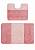 Розовый комплект ковриков для ванной и туалета Sile 2580 Dusty Rose PS