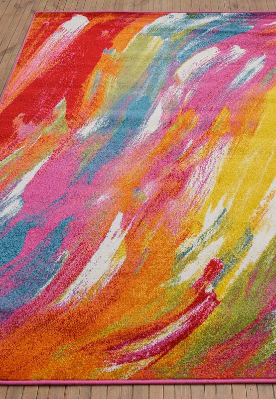 Недорогой синтетический ковер 2948-Multicolor