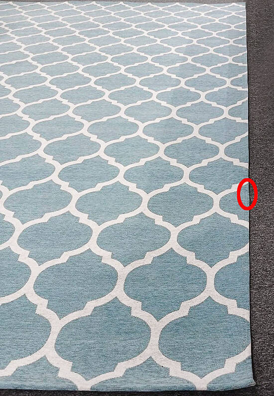 Гобеленовый ковер 076-blue/light beige discount3