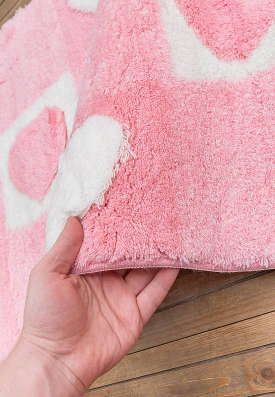 Розовый коврик для ванной Valentine 20 Baby Pink