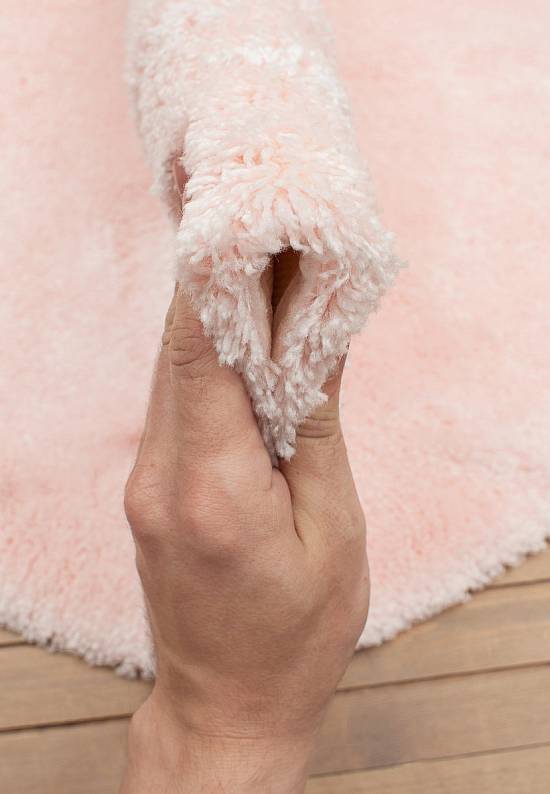 Розовый мягкий коврик для ванной 3504 Pastel Pink
