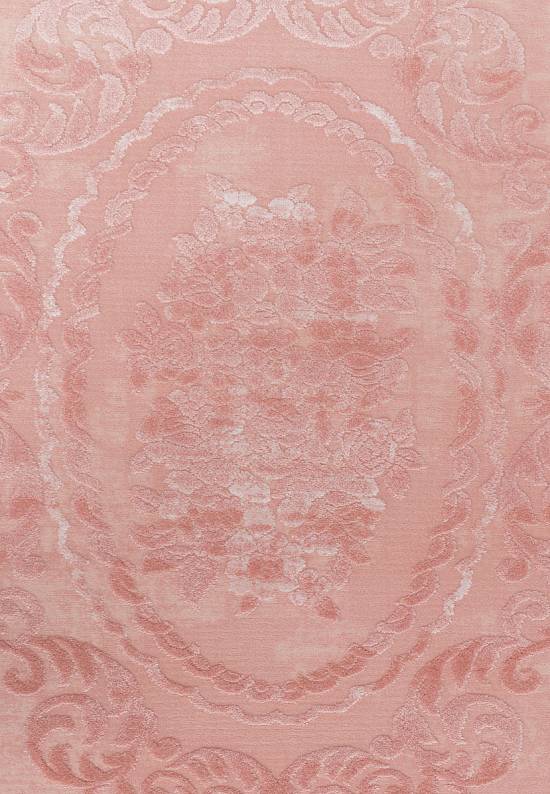 Турецкий однотонный ковер из акрила 5325 Pink